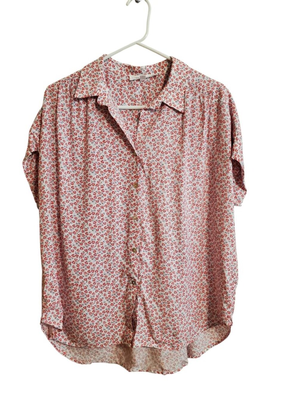 Jane and Delancey Floral Red Rose  Blouse